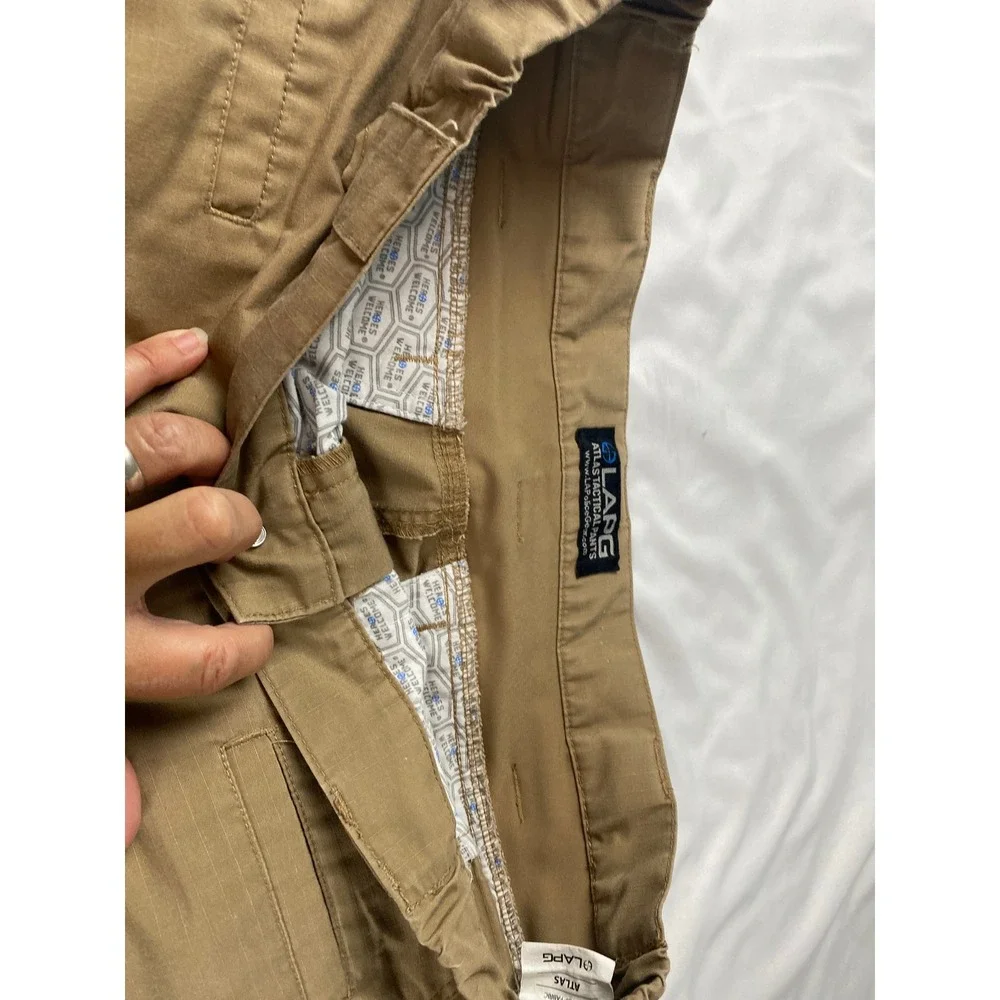 LA Police Gear Atlas Tactical Pants Mens 38x30‎ Coyote Brown Ripstop Cargo LAPG